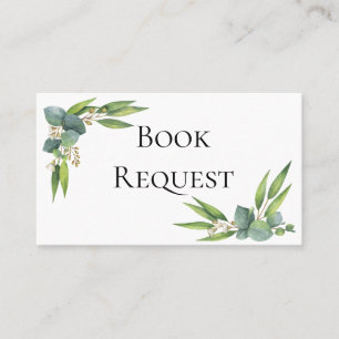 Eucalyptus Greenery Book Request Card