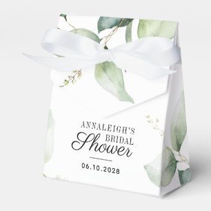 Eucalyptus Greenery Botanical Bridal Shower Favor Box