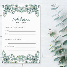 Eucalyptus Greenery Bridal Shower Advice