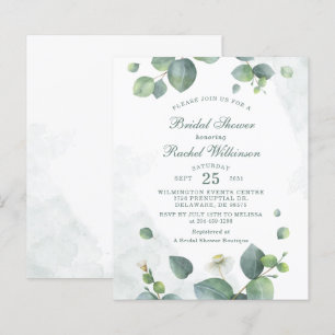 Eucalyptus Greenery Bridal Shower Invitation