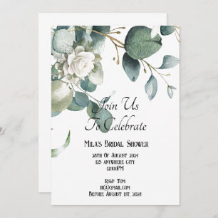 EUCALYPTUS GREENERY BRIDAL SHOWER INVITATION