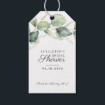 Eucalyptus Greenery Bridal Shower Thank You Favour Gift Tags<br><div class="desc">Eucalyptus Greenery Bridal Shower Thank You Favour Gift Tags</div>