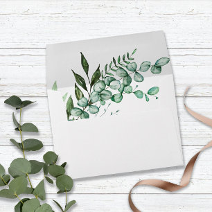 Eucalyptus Greenery Chic Envelope
