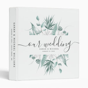 Eucalyptus Greenery Chic Script Our Wedding Photo Binder