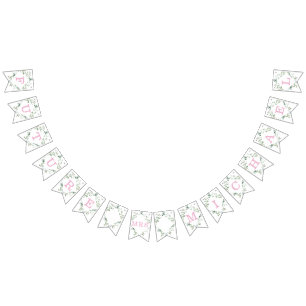 Eucalyptus Greenery Custom Bridal Shower Bunting Flags