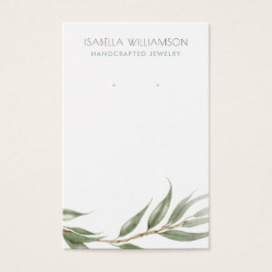 Eucalyptus Greenery Earring Jewellery Display 