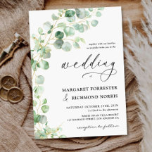 Eucalyptus Greenery Elegant Rustic Modern