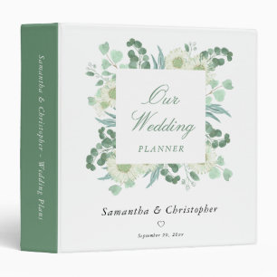 Eucalyptus Greenery Elegant Wedding Planner Binder