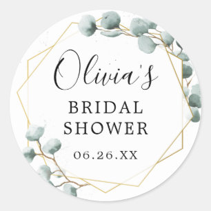 Eucalyptus Greenery Envelope Favor Stickers