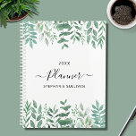 Eucalyptus Greenery Ferns  Planner<br><div class="desc">This botanical Planner is decorated with watercolor eucalyptus greenery and woodland ferns Easily customizable with a year and your name. Use the Design Tool to change the text size, style, or colour. Because we create our own artwork you won't find this exact image from other designers. Original Watercolor © Michele...</div>