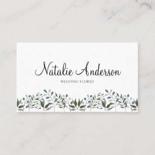 Eucalyptus Greenery Floral Business Card
