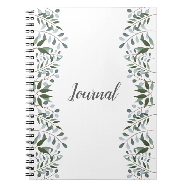 Eucalyptus Greenery Floral Journal (Front)