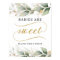 Eucalyptus greenery foliage babies are sweet sign