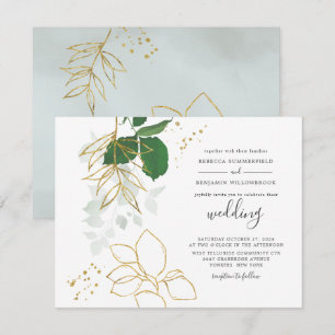 Eucalyptus Greenery Foliage Botanical Wedding Invitation