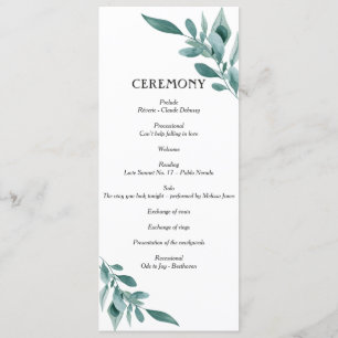 Eucalyptus Greenery Frame Green Blue White Black Program