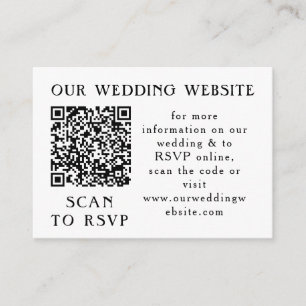 Eucalyptus Greenery Frame Green Blue White Web QR Enclosure Card