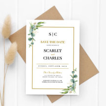 Eucalyptus Greenery Geometric Floral Wedding
