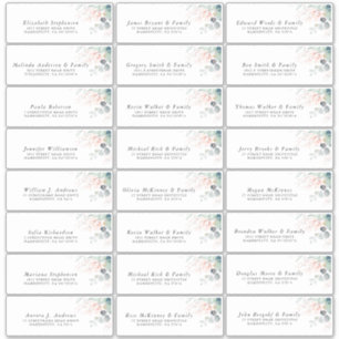 Eucalyptus Greenery Individual Address Labels