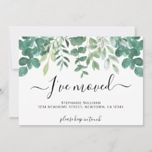 Eucalyptus Greenery I've Moved Moving Announcement
