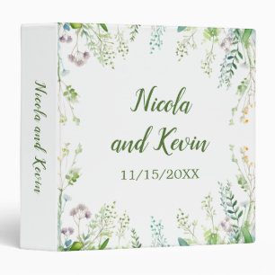 Eucalyptus Greenery Leaves Wedding Photo Album Binder