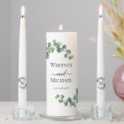 Eucalyptus Greenery Monogram nom du script Mariage