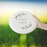 Eucalyptus Greenery Monogram Wedding Wham-O Frisbee<br><div class="desc">This beautiful design with its watercolor eucalyptus greenery can be personalized with the couple's names and wedding date.</div>