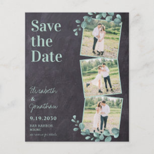 Eucalyptus Greenery QR Code Wedding Save The Date