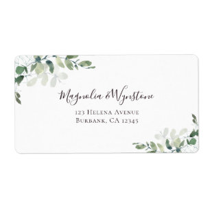 Eucalyptus Greenery Return Address Label