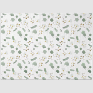 Eucalyptus Greenery Silver Dollar Gum Blossoms  Tissue Paper