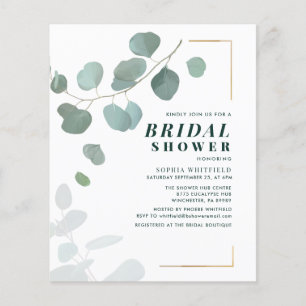 Eucalyptus Greenery Succulent Bridal Shower