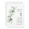 Eucalyptus Greenery Table Number 5 Wedding Seating