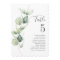 Eucalyptus Greenery Table Number 5 Wedding Seating