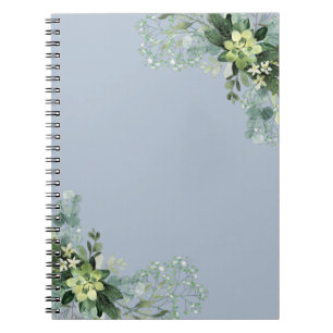 Eucalyptus Greenery Wedding Foliage Babys Breath Notebook