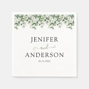 Eucalyptus Greenery Wedding Napkin