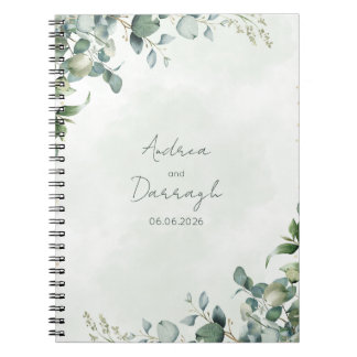 Eucalyptus Greenery Wedding Notebook 1001A