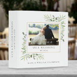 Eucalyptus Greenery Wedding Photo Binder<br><div class="desc">Botanical watercolor greenery wedding photo binder. Personalize to create a beautiful elegant binder that is unique to you. Designed by Thisisnotme©</div>