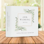 Eucalyptus Greenery Wedding Photo Binder<br><div class="desc">Botanical watercolor greenery wedding photo binder. Personalize to create a beautiful elegant binder that is unique to you. Designed by Thisisnotme©</div>