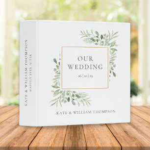 Eucalyptus Greenery Wedding Photo Binder