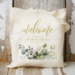 Eucalyptus Greenery Wedding Welcome Tote Bags<br><div class="desc">Welcome your wedding guests with these stylish and practical eucalyptus greenery wedding welcome tote bags. Featuring a modern design with elegant greenery accents, these tote bags are perfect for carrying wedding favours, snacks, and essentials. Personalize with the names of the bride and groom or a special message to make them...</div>