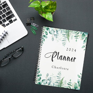 Eucalyptus greenery woodland ferns 2023 planner