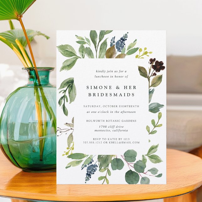 Eucalyptus Grove Bridesmaids Luncheon Invitation (Creator Uploaded)