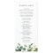 Eucalyptus Grove Wedding Ceremony Program