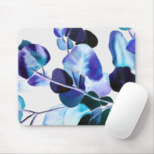 Eucalyptus Gum leaves watercolour art Mouse Pad