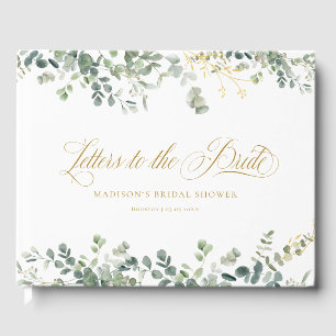 Eucalyptus  Handwriting Script Bridal Shower Guest Book