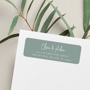 Eucalyptus   Handwritten Script Return Address