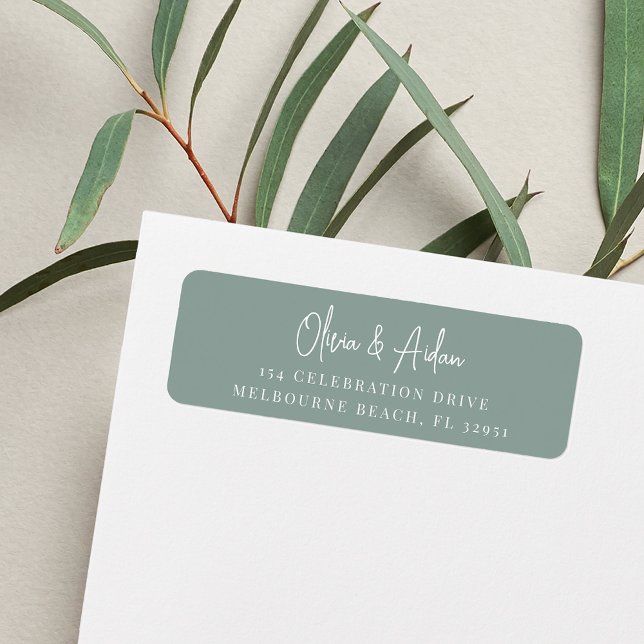 Eucalyptus | Handwritten Script Return Address (Creator Uploaded)