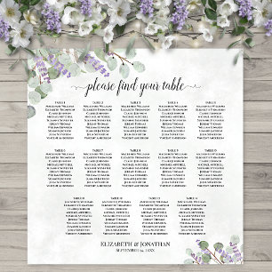 Eucalyptus Lavender 14 Tableau Mariage