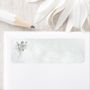 Eucalyptus & Lavender Blank Wedding Return Address