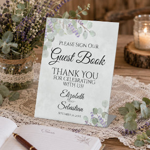 Eucalyptus & Lavender Please Sign Our Guest Book