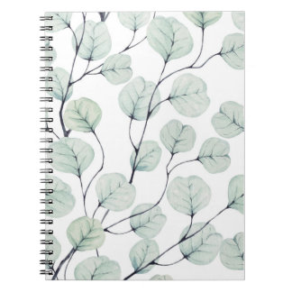 Eucalyptus Leaf Background Notebook